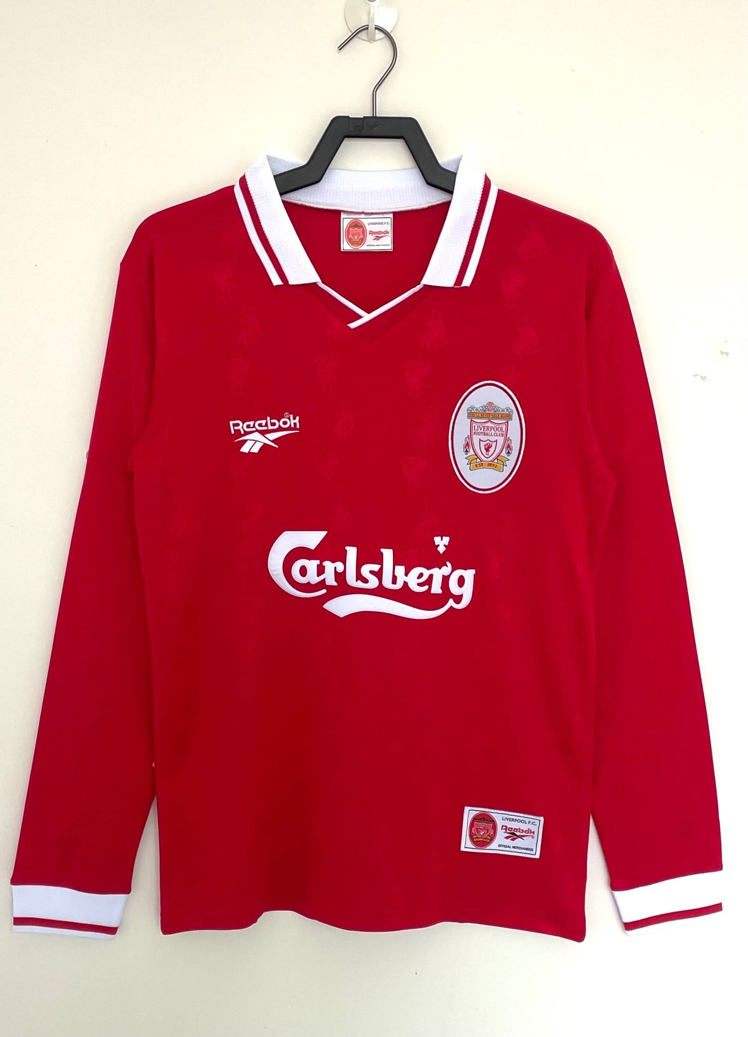 MAILLOT LIVERPOOL FC MANCHES LONGUES DOMICILE 1996/1997